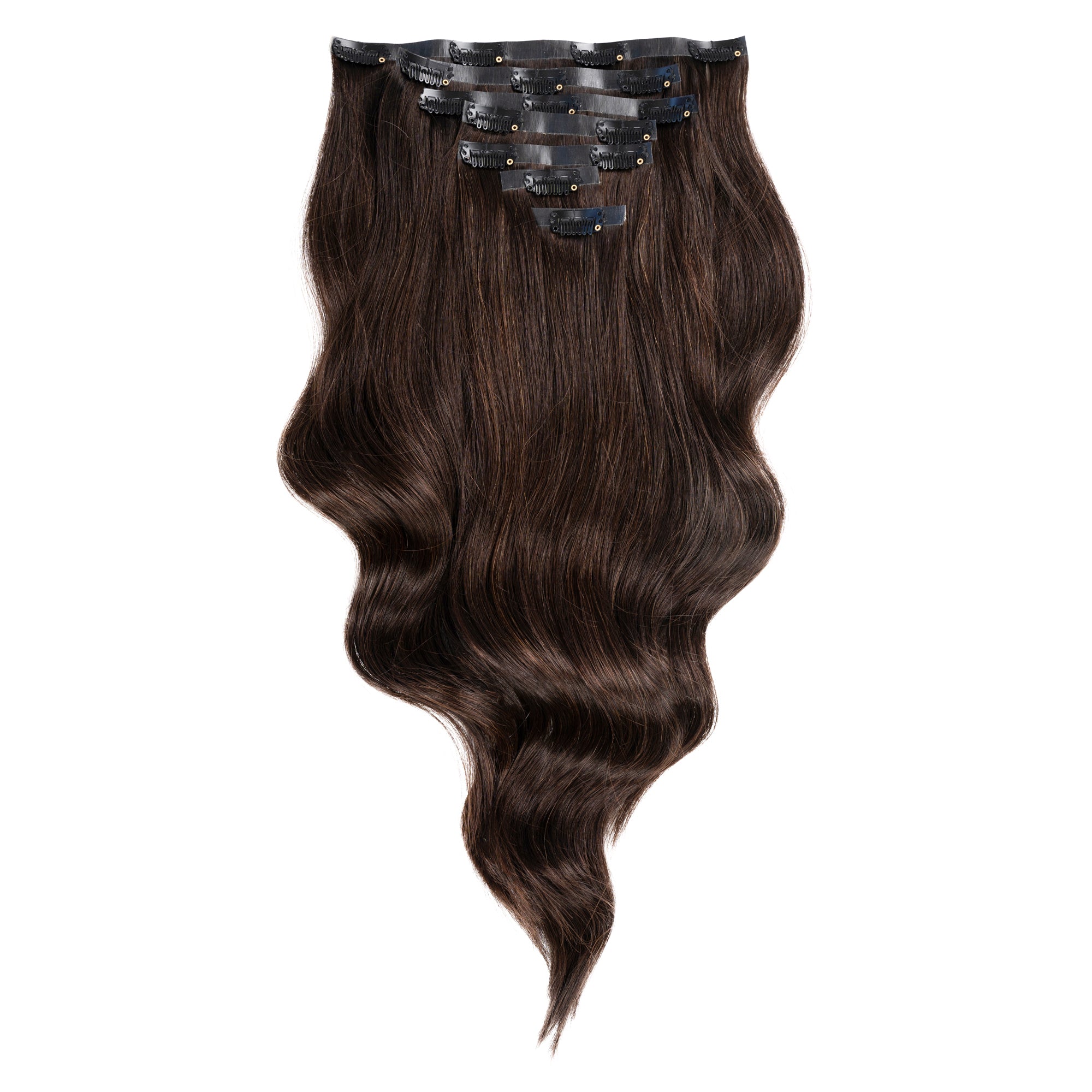 Duchess Elegant Clip-in Hair Extensions 16" Colour 1B Black/Brown - Maneology Hair Extensions