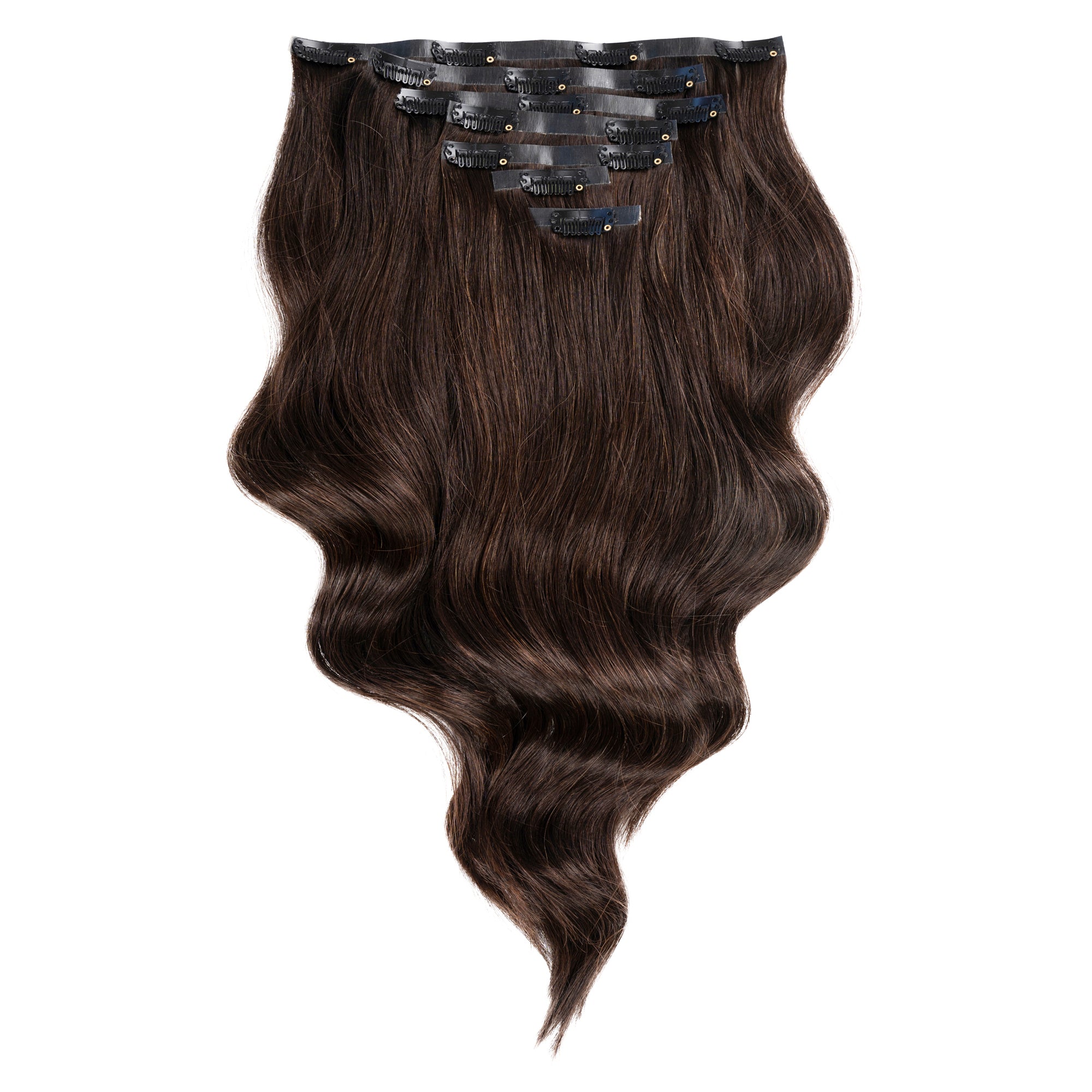 Duchess Elegant Clip-in Hair Extensions 14" Colour 1B Black/Brown - Maneology Hair Extensions