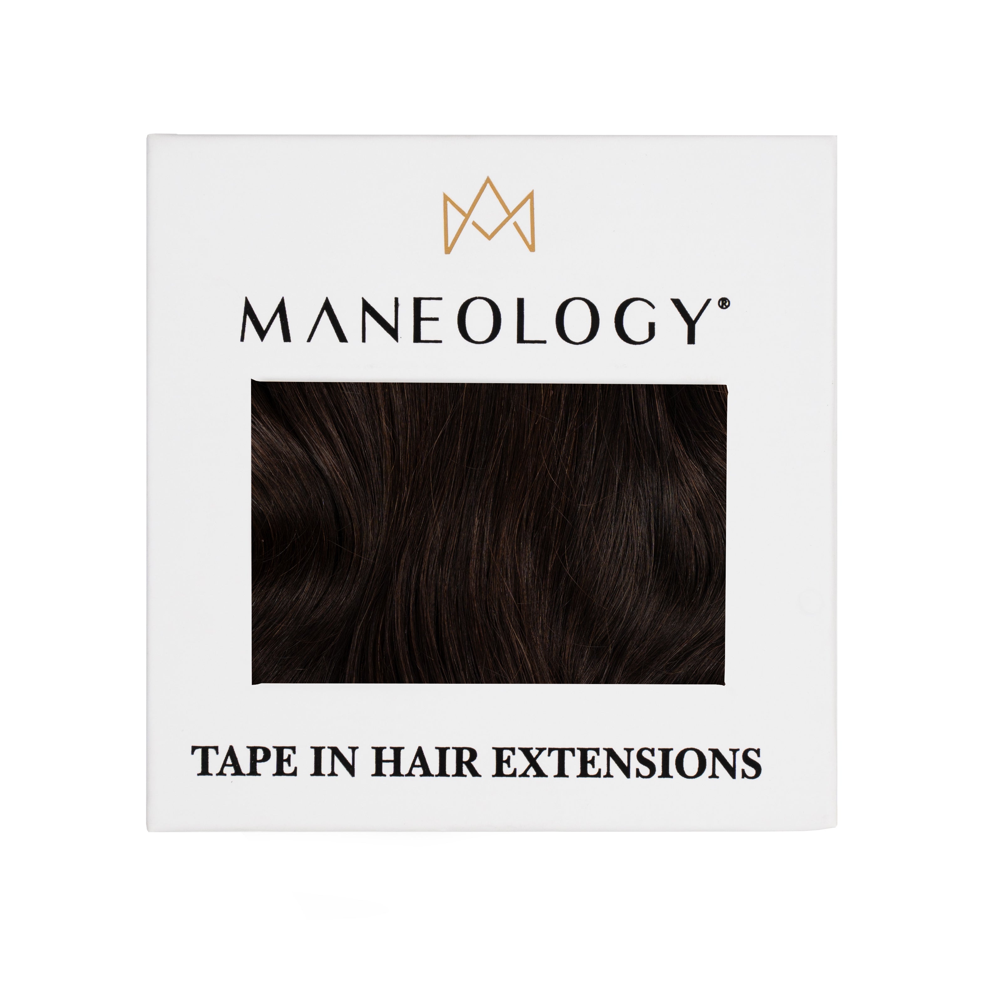 Seamless Tape in Hair Extensions Brown/Black - Maneology Hair Extensions