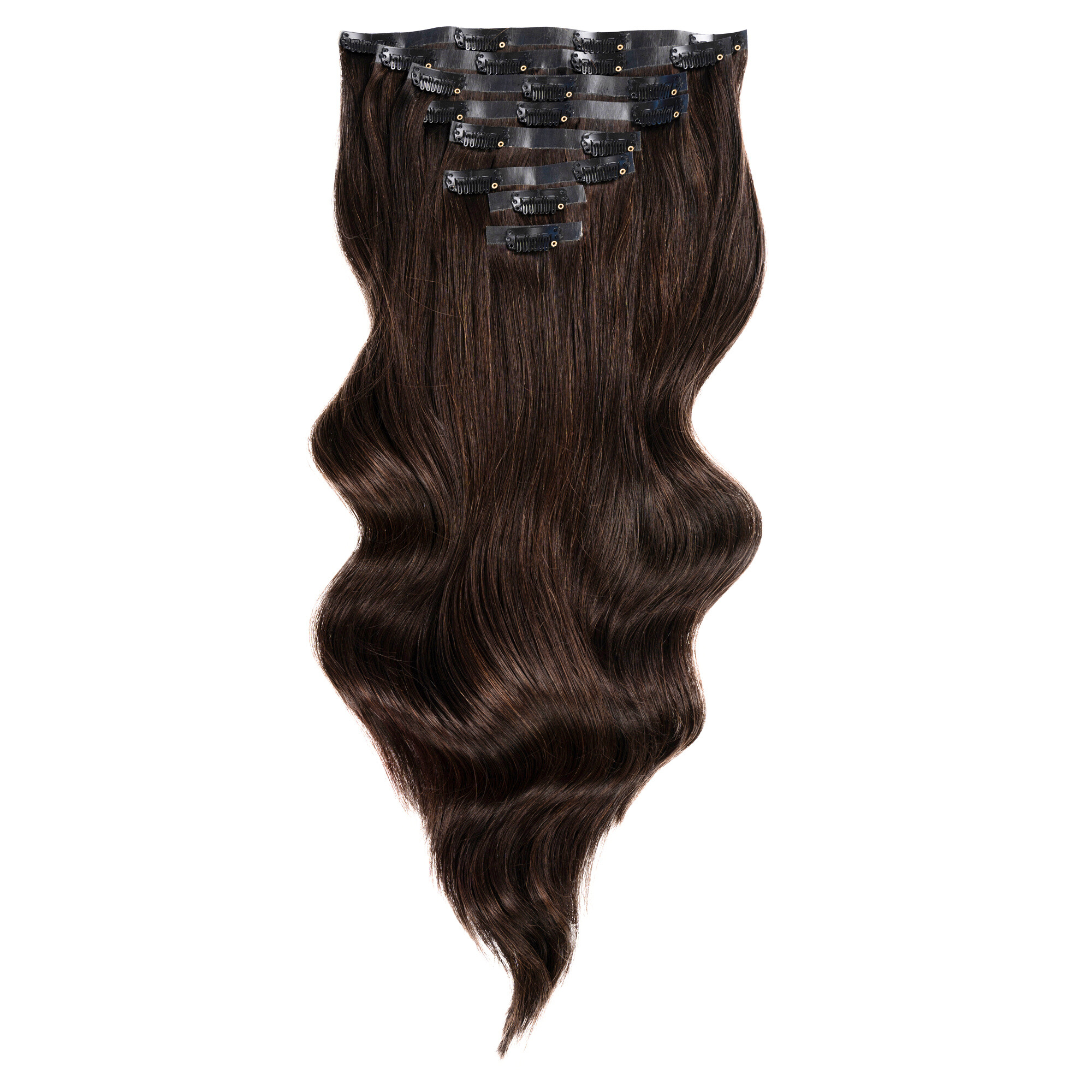 Empress Deluxe Clip In Hair Extensions 20" Colour 1B Brown/Black - Maneology Hair Extensions