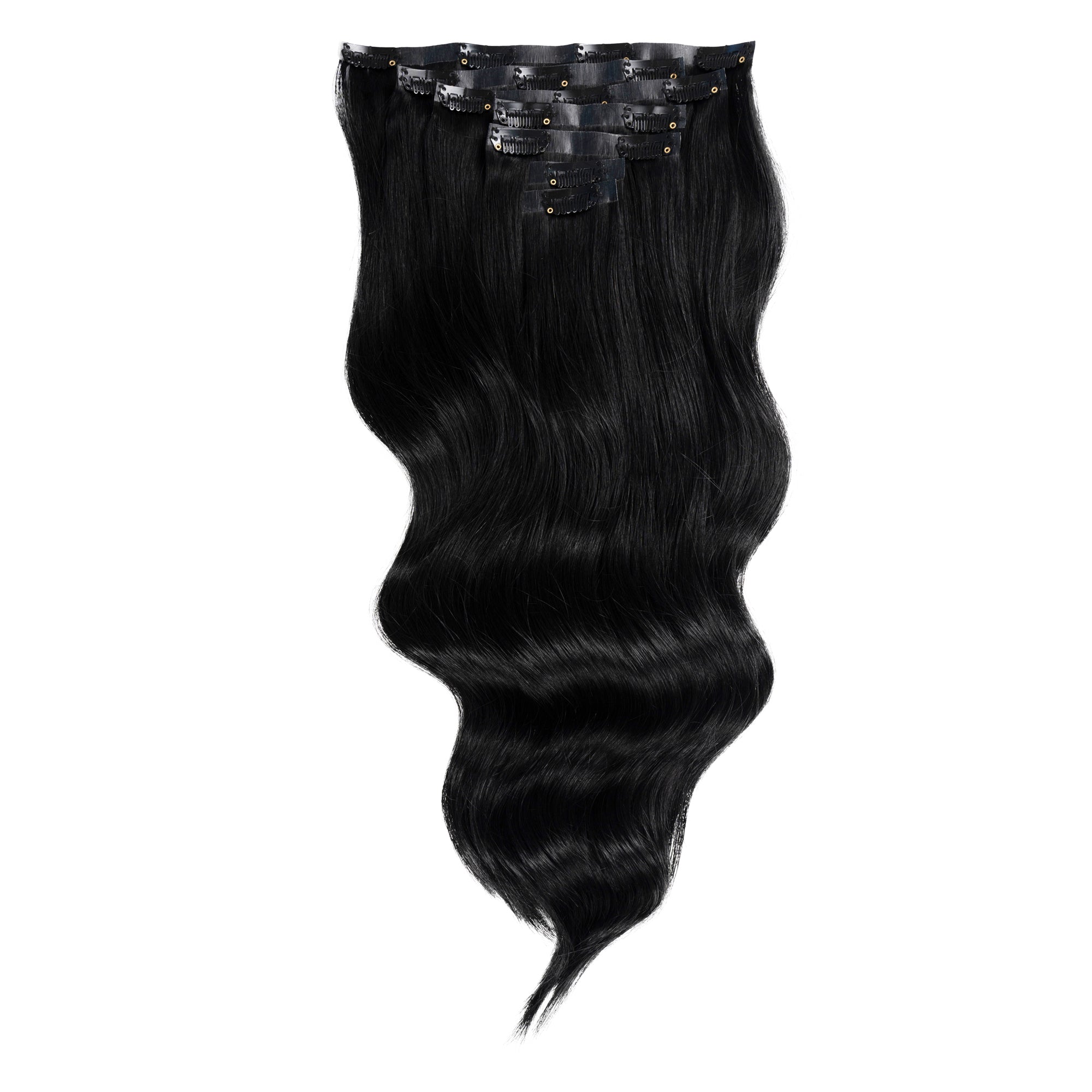 Duchess Elegant Clip-in Hair Extensions 16" Colour 1 Black - Maneology Hair Extensions