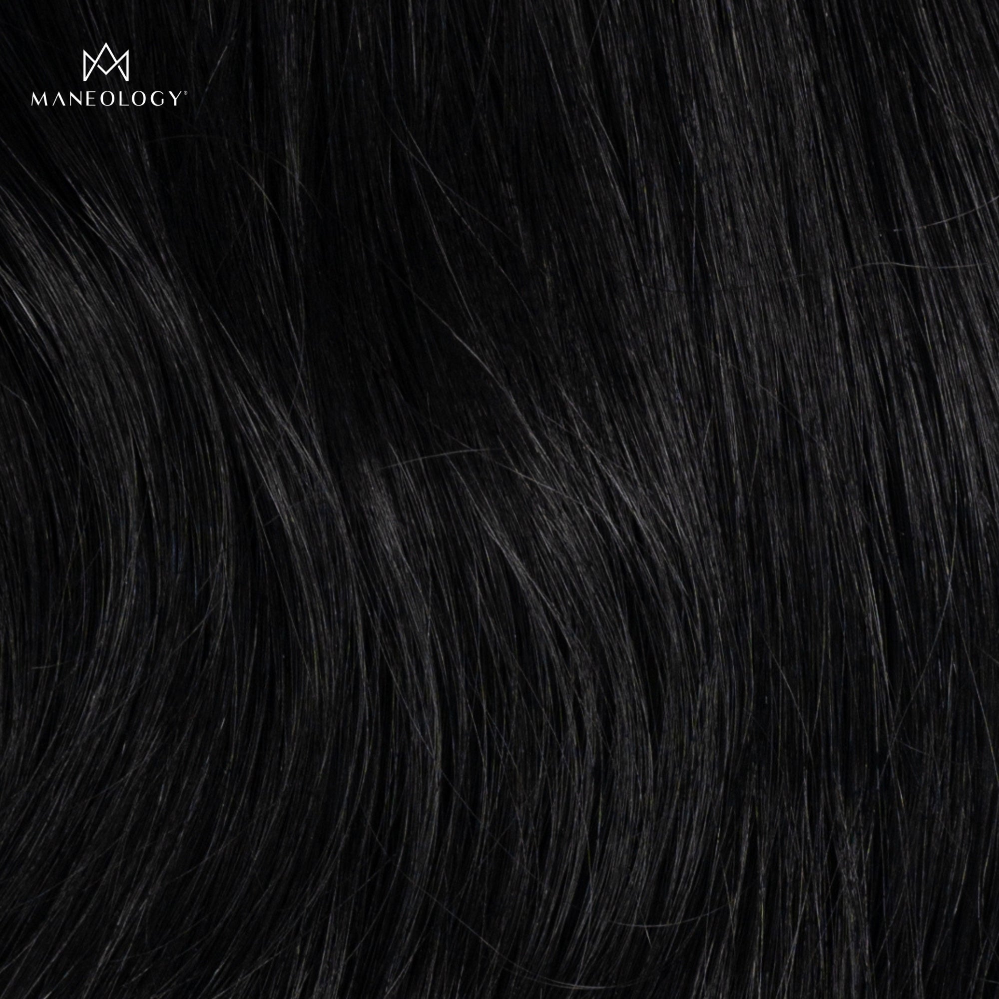 Duchess Elegant Clip-in Hair Extensions 14" Colour 1 Black - Maneology Hair Extensions