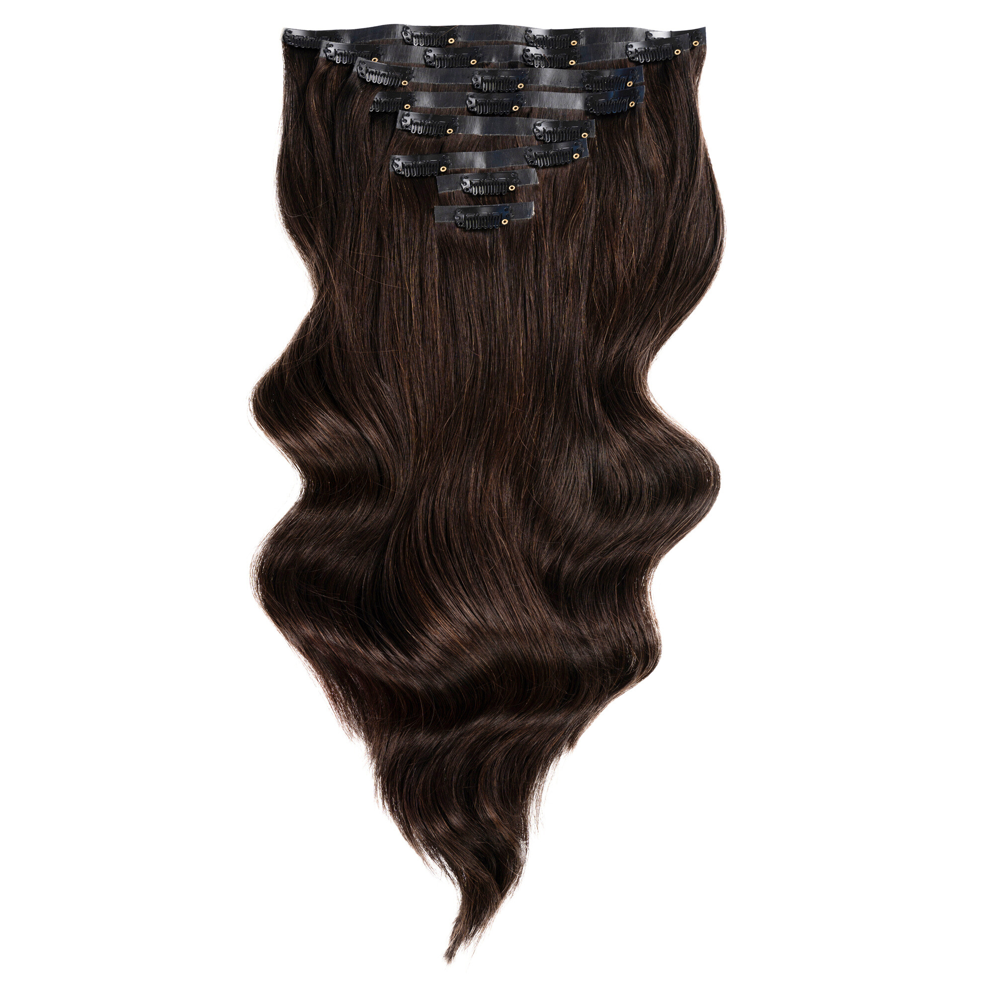 Empress Deluxe Clip-in Hair Extensions 18" Colour 1B Brown/Black - Maneology Hair Extensions