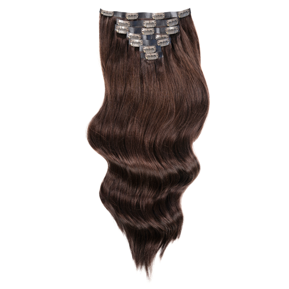 Duchess Elegant Clip-in Hair Extensions 20" 2 Dark Brown - Maneology Hair Extensions