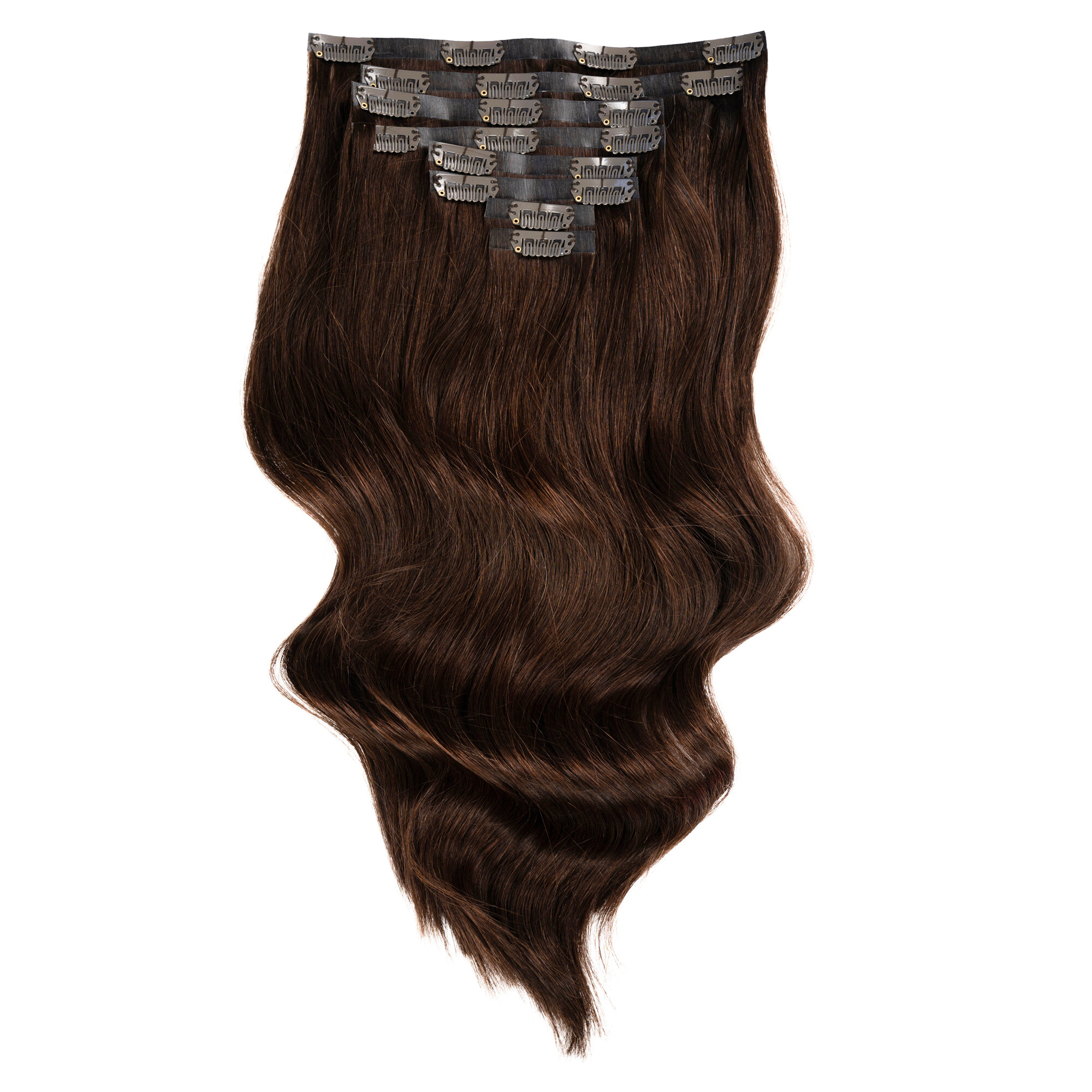Empress Deluxe Clip-in Hair Extensions 18" Colour 4 Brown - Maneology Hair Extensions
