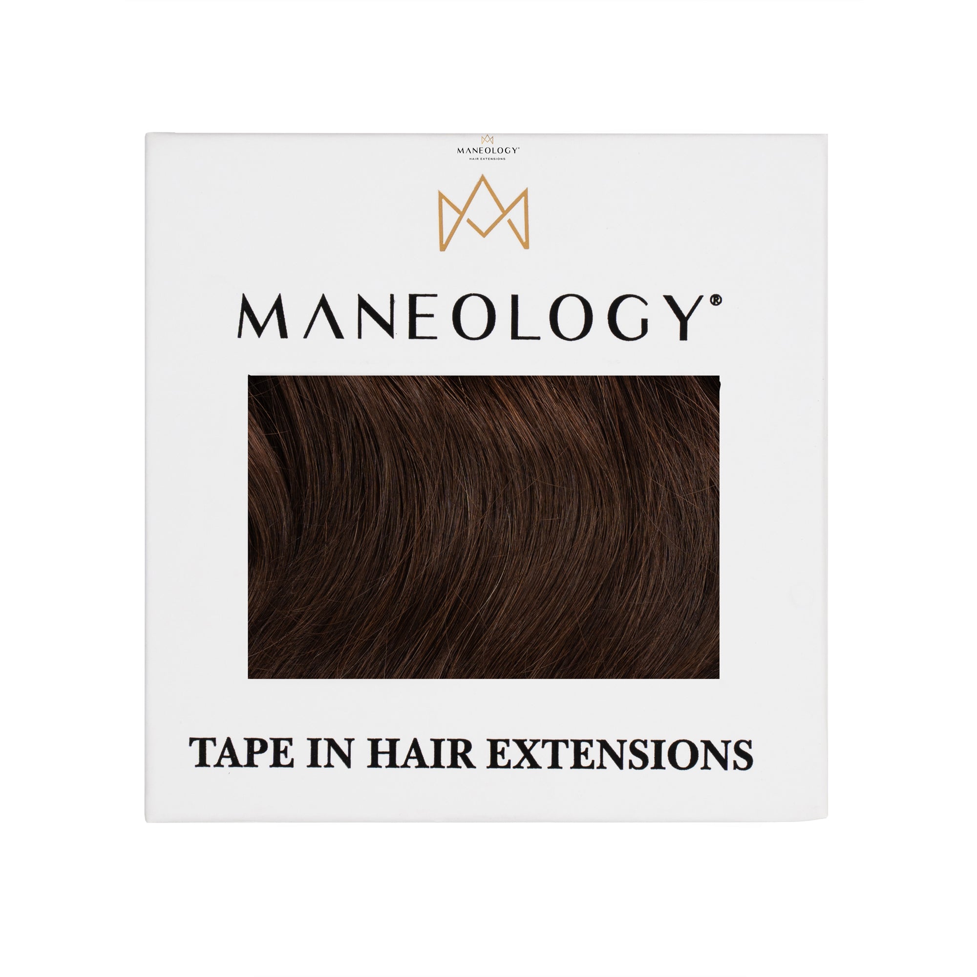 Seamless Tape in Hair Extensions Deep Brown - Maneology Hair Extensions