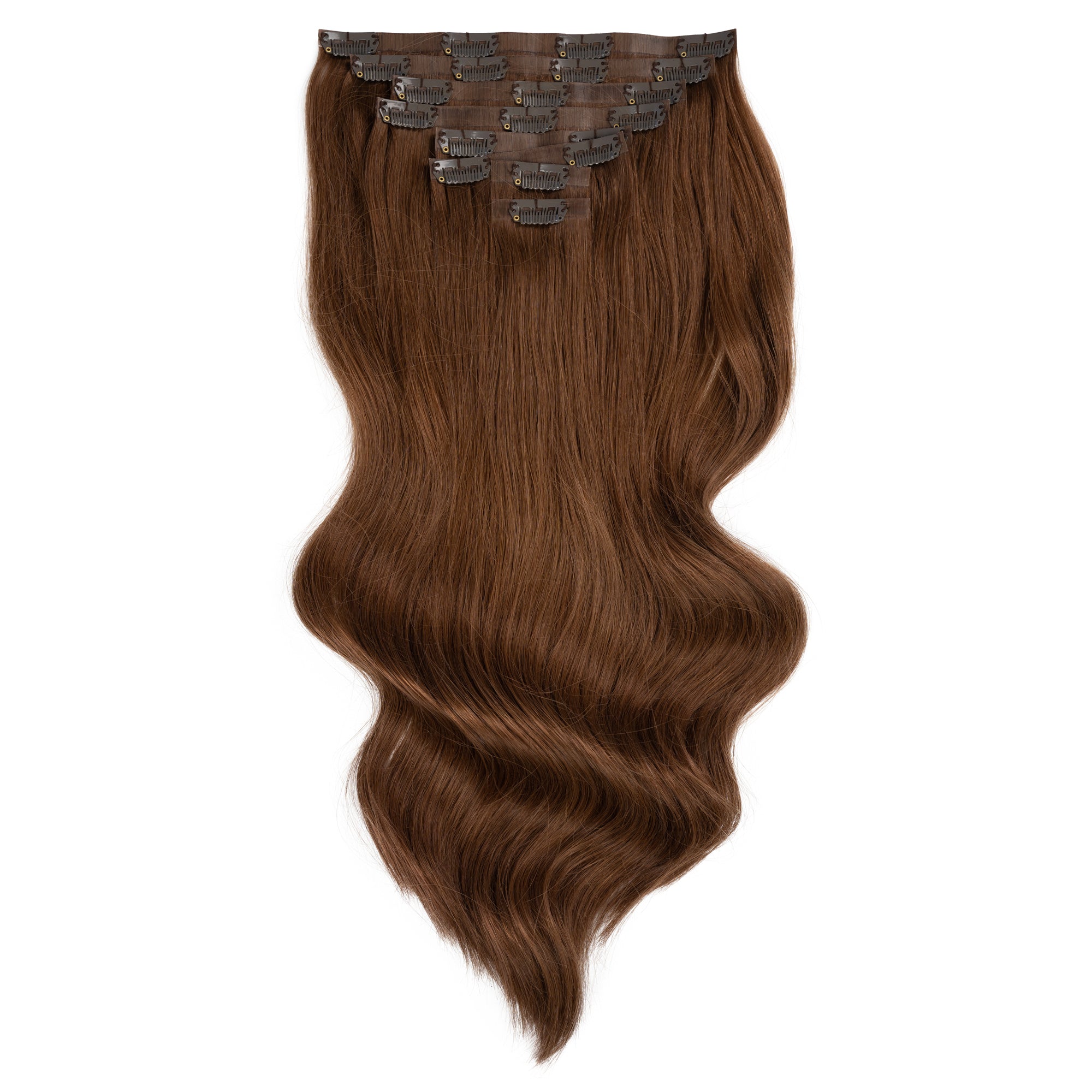 Empress Deluxe Clip In Hair Extensions 20" Colour 5 Light Brown - Maneology Hair Extensions