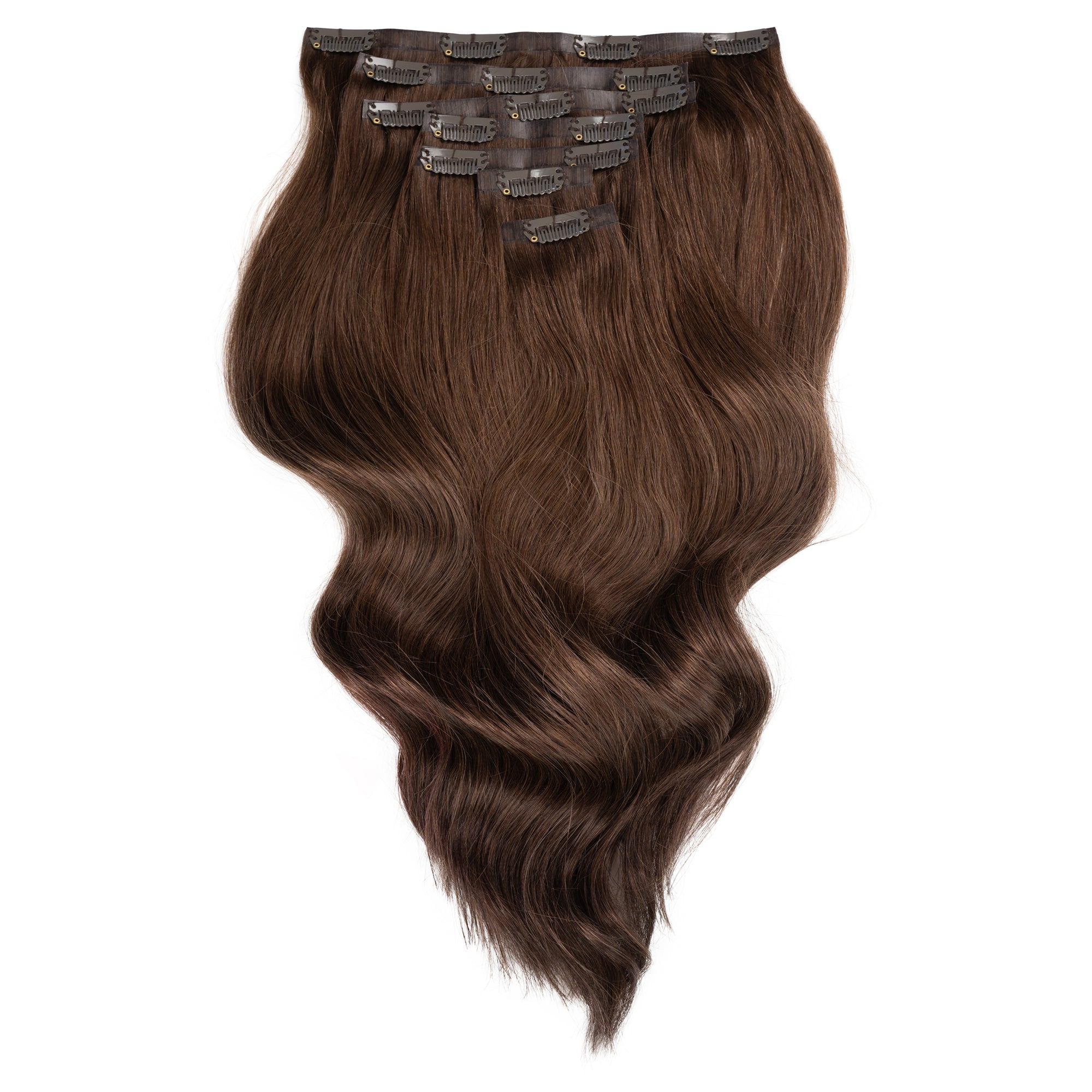 Duchess Elegant Clip-in Hair Extensions 14" Colour 6 Warm Brown - Maneology Hair Extensions