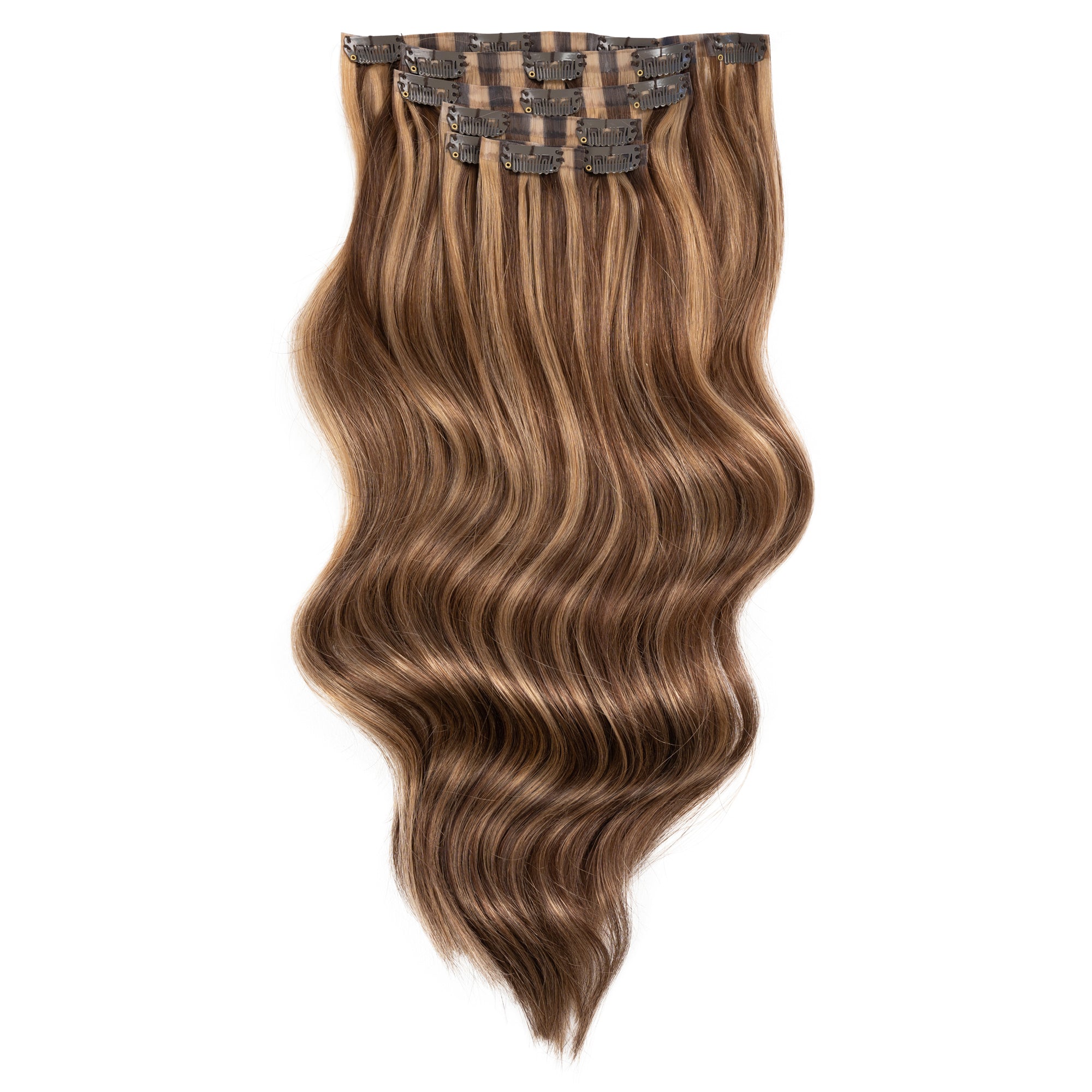Duchess Elegant Clip-in Hair Extensions 16" Colour P6 27 Brown & Caramel - Maneology Hair Extensions