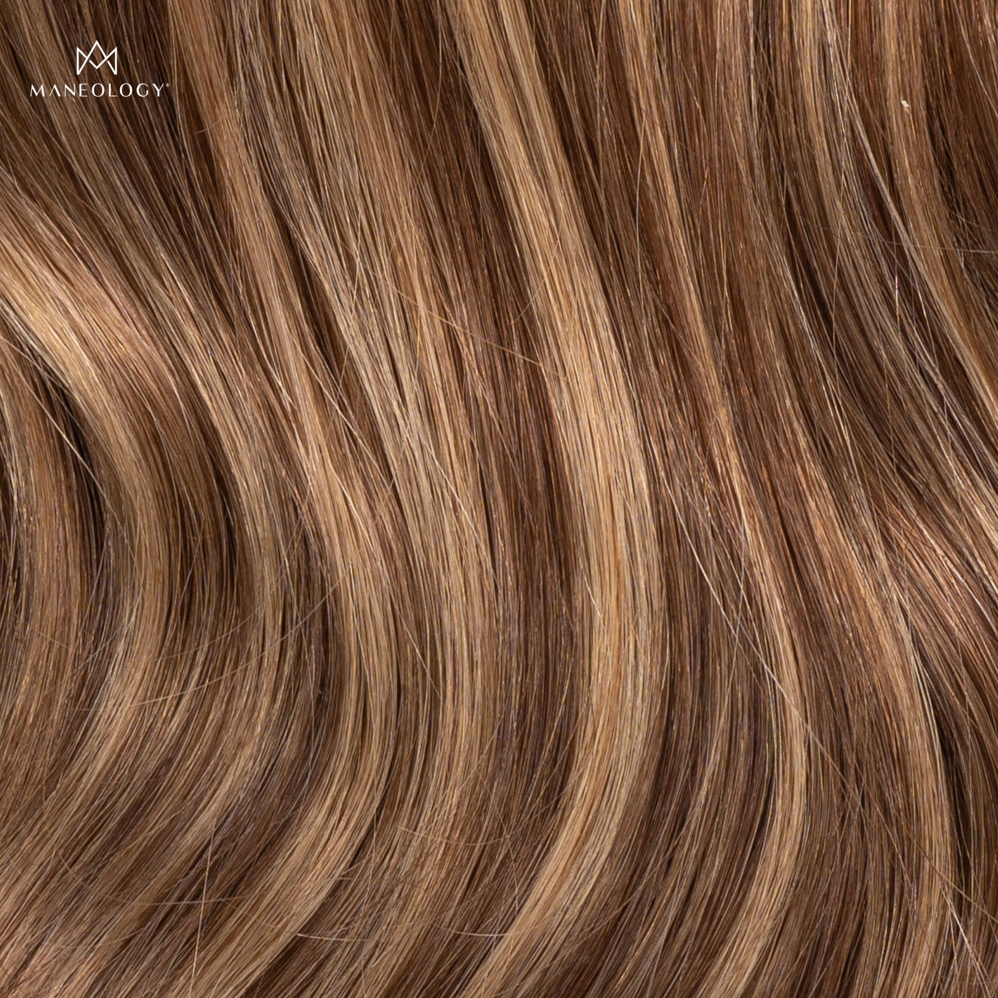 Deluxe Clip In Hair Extensions 20" Colour P6 27 Brown & Caramel - Maneology Hair Extensions