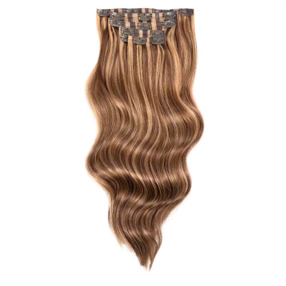 Copy of Duchess Elegant Clip-in Hair Extensions 20" Colour P6 27 Brown & Caramel - Maneology Hair Extensions