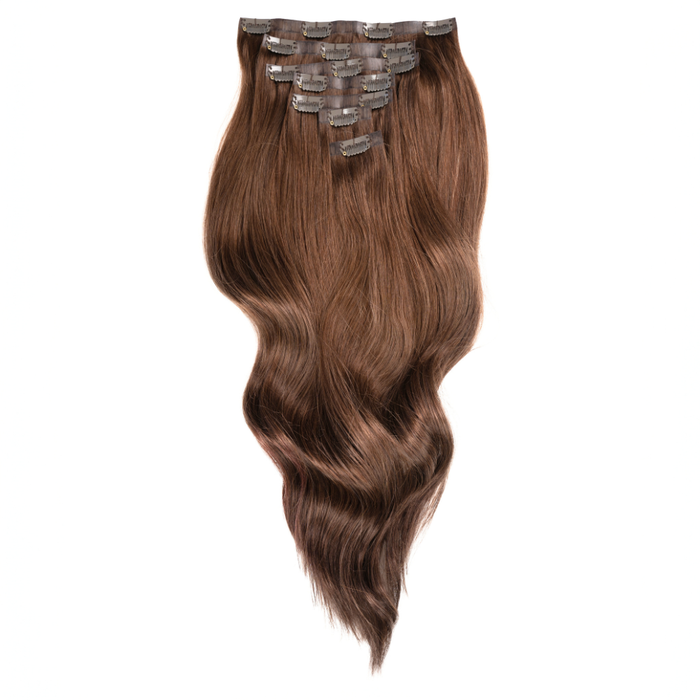 Duchess Elegant Clip-in Hair Extensions 20" Colour 6 Warm Brown - Maneology Hair Extensions